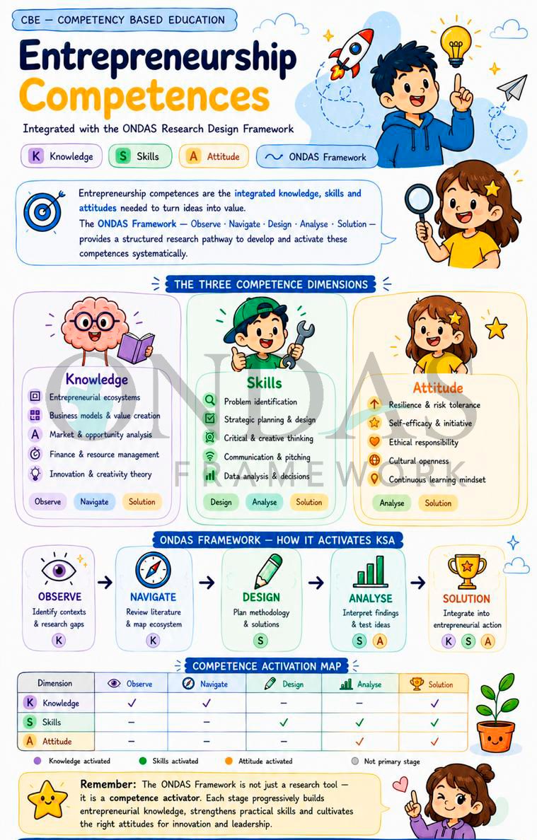 Entrepreneurship Competences & ONDAS Framework